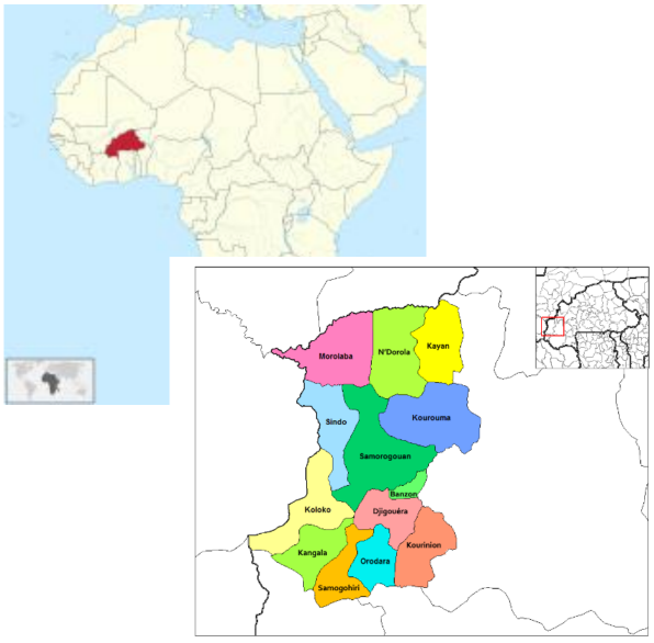 Localización Burkina Faso Banzon